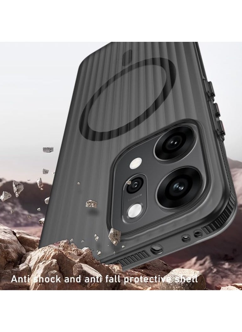 General Frosted Case Compatible OPPO Reno 14 Pro 5G, Built-in Magnetic Attraction, Built-in Airbags in Four Corners, OPPO Reno 14 Pro Shock and Drop Protection Case  - Image 3