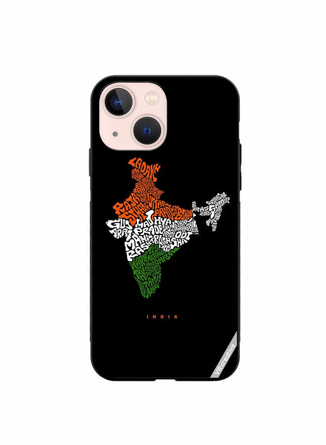 VR CREATIVE Protective Case Cover For Apple iPhone 14 India Map With All Indian States Name Design Multicolour - Image 1