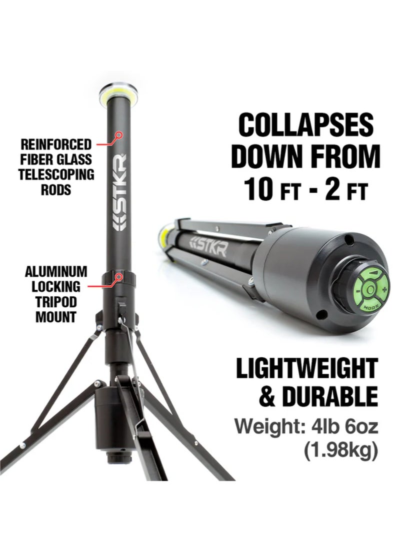 STKR Telescoping Rechargeable Area Light, 10 Foot extension, Remote Control, 2600 Lumens, Over-lander - Image 2