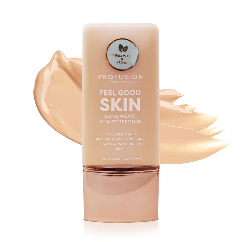 Profusion Cosmetics Lightweight Liquid Foundation for a Flawless and Elegant Radiance, Breathable Makeup that Improves Uneven Skin Tone, Vegan & Cruelty-Free - Fair 1 - Image 1