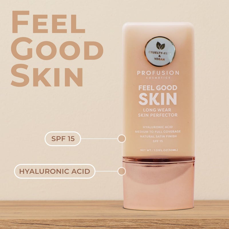 Profusion Cosmetics Lightweight Liquid Foundation for a Flawless and Elegant Radiance, Breathable Makeup that Improves Uneven Skin Tone, Vegan & Cruelty-Free - Fair 1 - Image 2