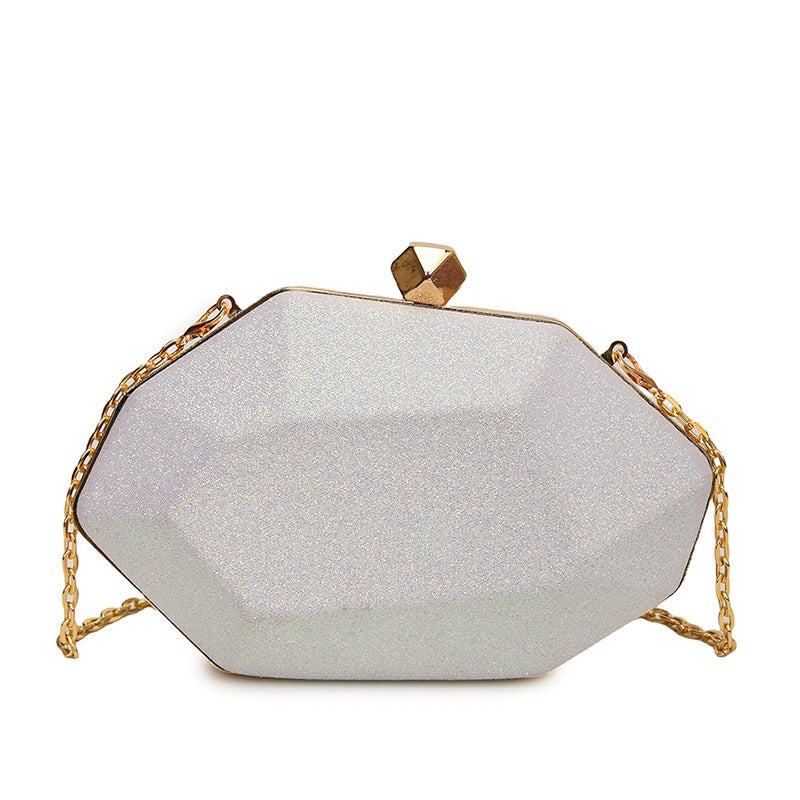 Sequin Chain Celebrity Evening Bag Fashion Party All-Match Banquet Bag High-End Geometric Shoulder Bag - Image 1
