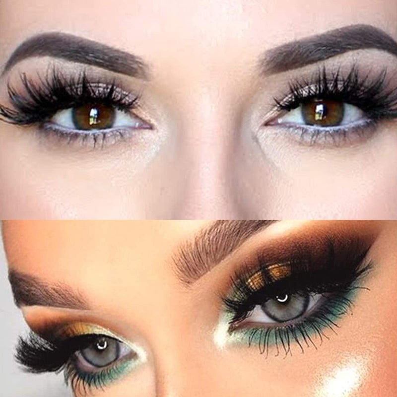 DAODER False Eyelashes 25mm Lashes Wispy Long 8D Mink Lashes Dramatic Volume Fluffy Eye Lashes Pack for Women 7Pairs Soft Reusable Fake Eyelashes - Image 2