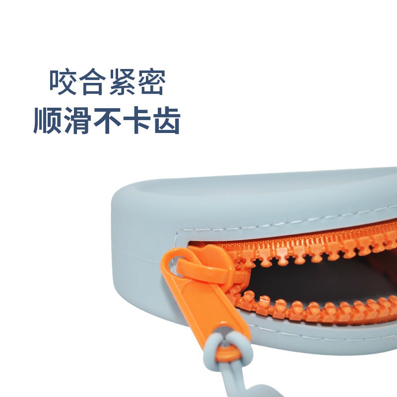 New Round Silicone Coin Purse Portable Data Cable Headset Bank Card Storage Jewelry Bags - Image 4