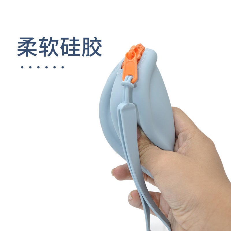 New Round Silicone Coin Purse Portable Data Cable Headset Bank Card Storage Jewelry Bags - Image 3