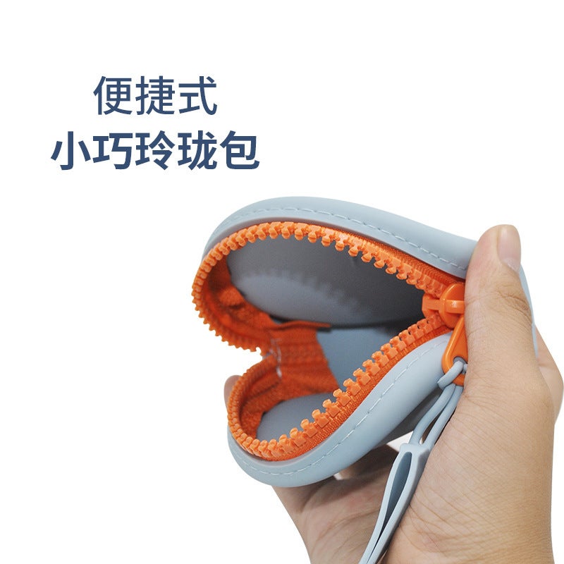 New Round Silicone Coin Purse Portable Data Cable Headset Bank Card Storage Jewelry Bags - Image 5