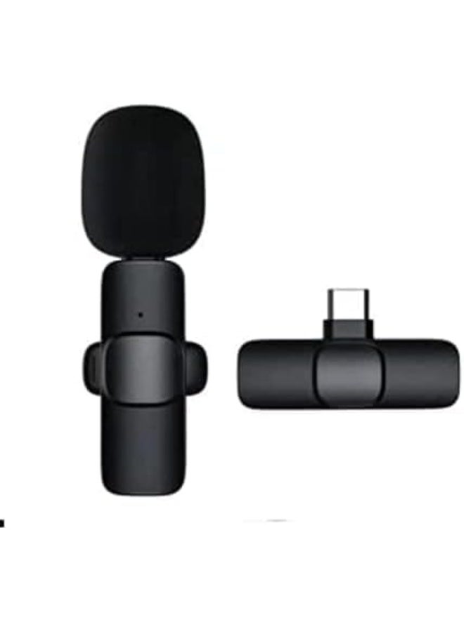 K8 Wireless Microphone, Small Portable Digital Recording Clip with Receiver for All Type-C Mobile Phones and Laptop Cameras for Online YouTube Video Vlogging and Zoom Calls - Image 2