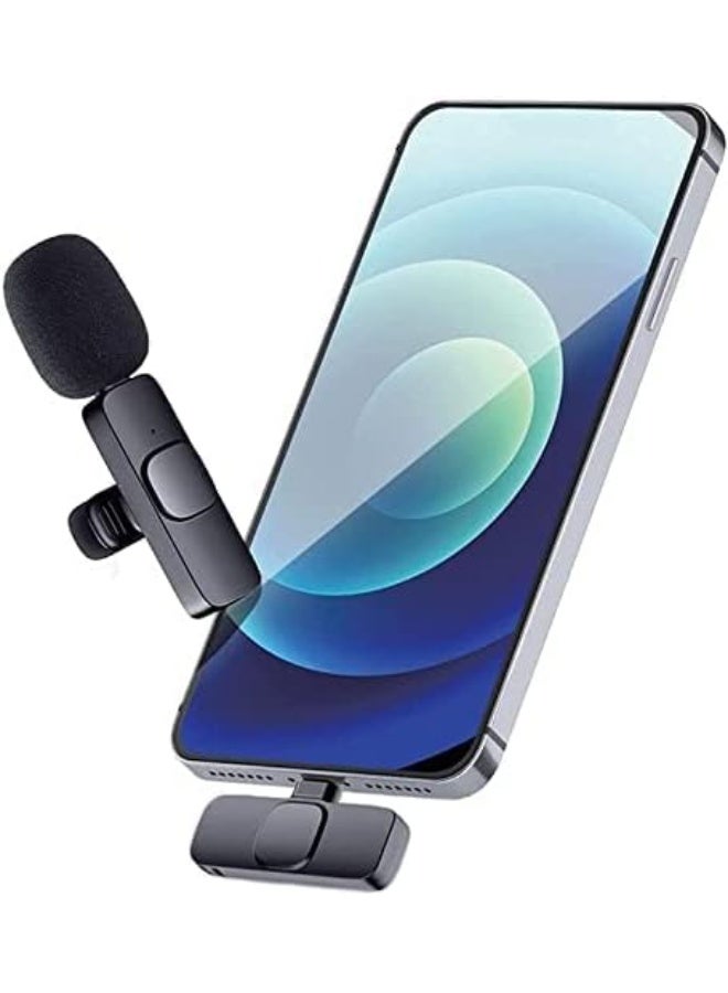 K8 Wireless Microphone, Small Portable Digital Recording Clip with Receiver for All Type-C Mobile Phones and Laptop Cameras for Online YouTube Video Vlogging and Zoom Calls - Image 3