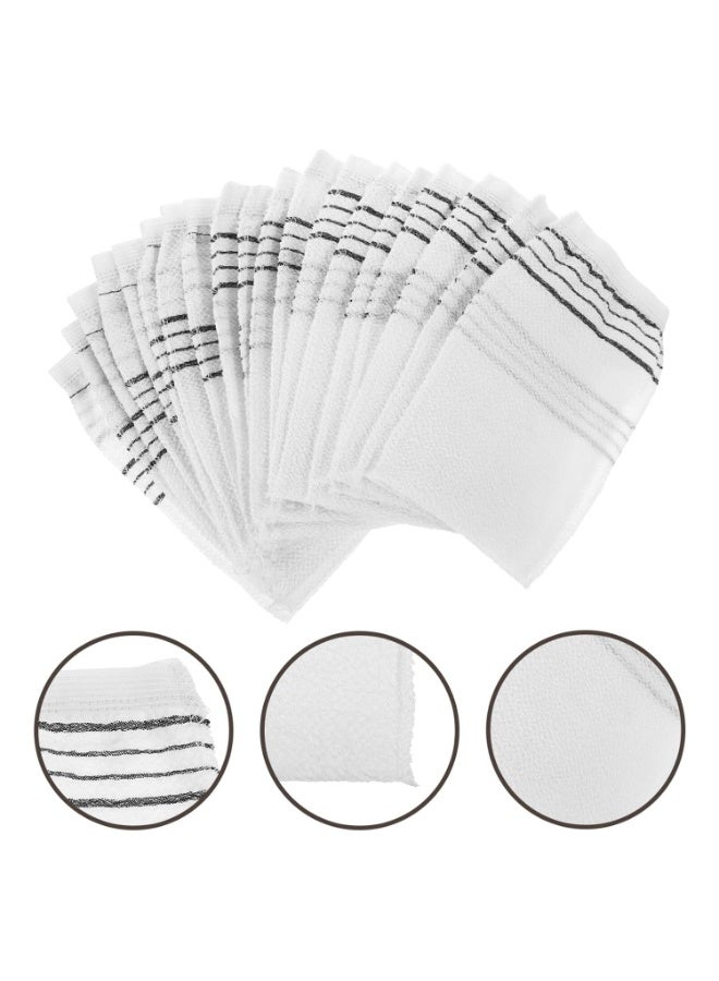 HK 20 Pack Body Exfoliating Gloves Double-sided Shower Mitts for Bathing Bathing Scrub - Image 2