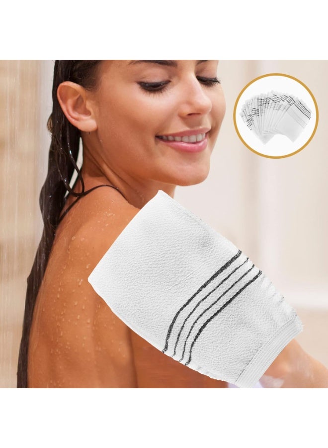 HK 20 Pack Body Exfoliating Gloves Double-sided Shower Mitts for Bathing Bathing Scrub - Image 3