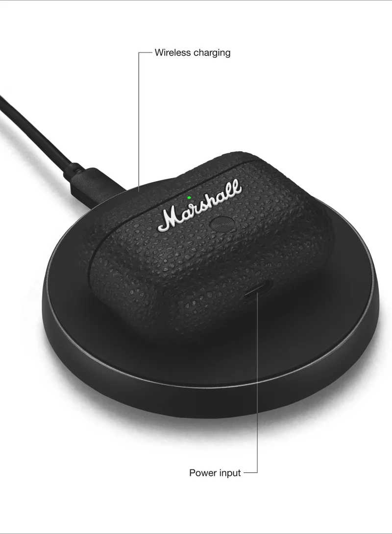 Marshall Motif II ANC - True Wireless Active Noise Cancelling Bluetooth Headphones, Earbuds, 30 hours playtime – Black