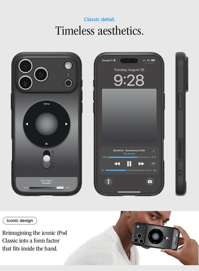 Spigen غطاء حماية Ultra Hybrid MagFit لجهاز iPhone 17 Pro Max مع MagSafe (2025) - أسود كلاسيكي - Image 4