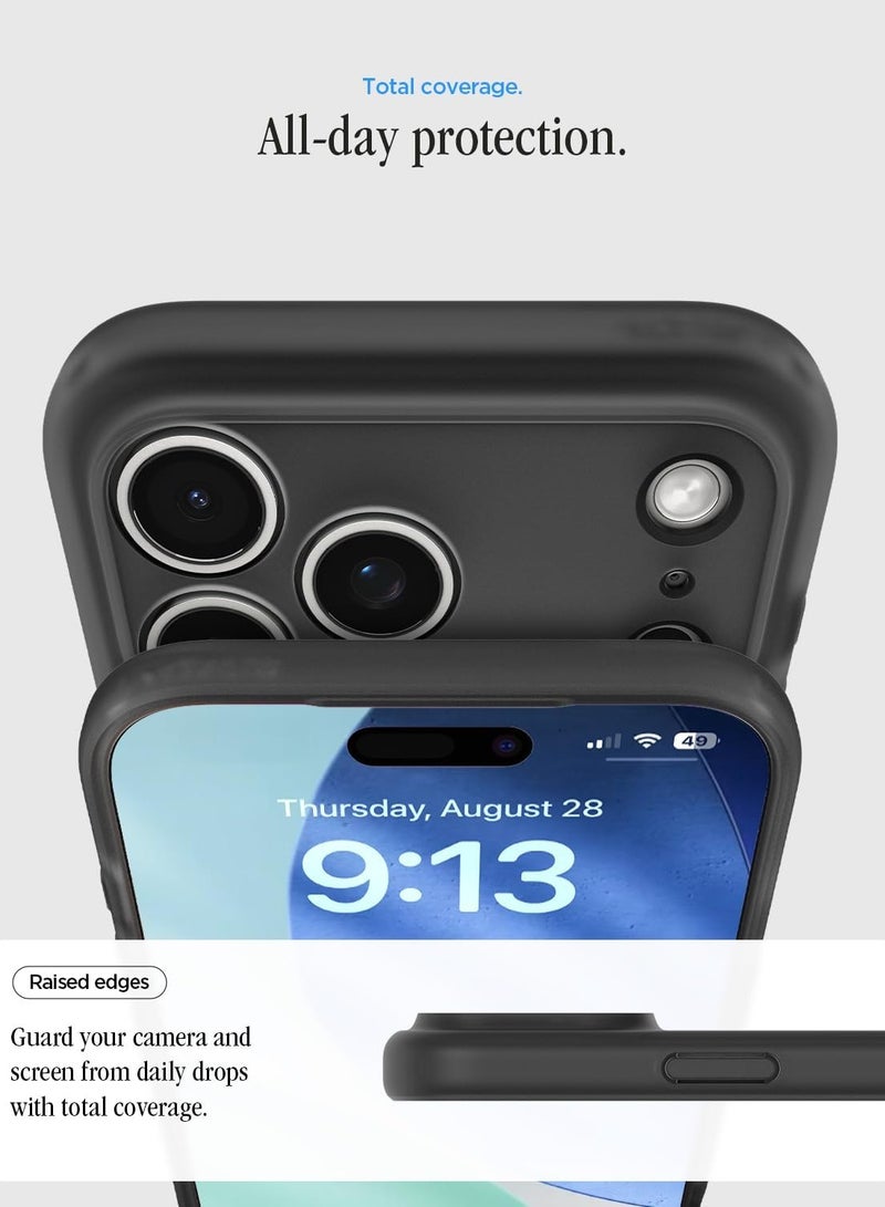 Spigen غطاء حماية Ultra Hybrid MagFit لجهاز iPhone 17 Pro Max مع MagSafe (2025) - أسود كلاسيكي - Image 5