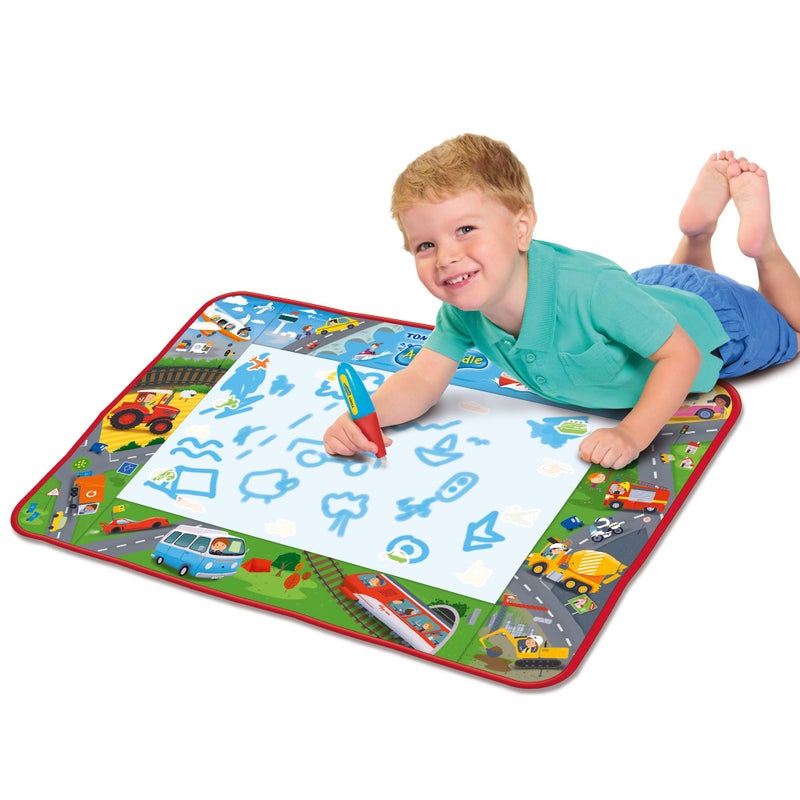 AquaDoodle TOMY AQUADOODLE Vehicle Adventure Mat – Creative Learning Toy for Toddlers, Mess-Free Drawing & Fun - Image 1