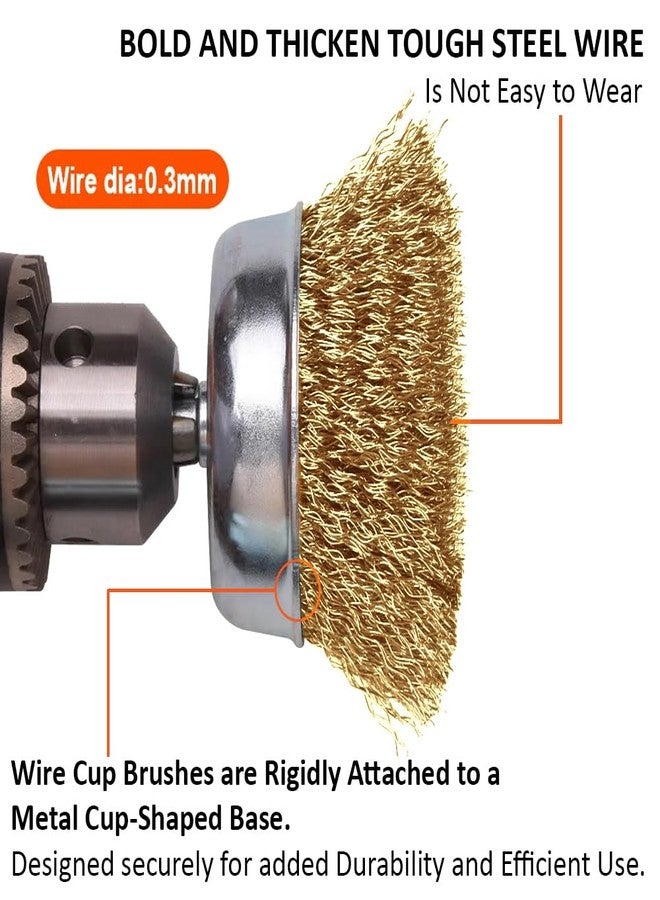 Harden 5Pcs Copper Wire Brush Scraper Set, For De-Rusting and Polishing - 611535 - Image 3