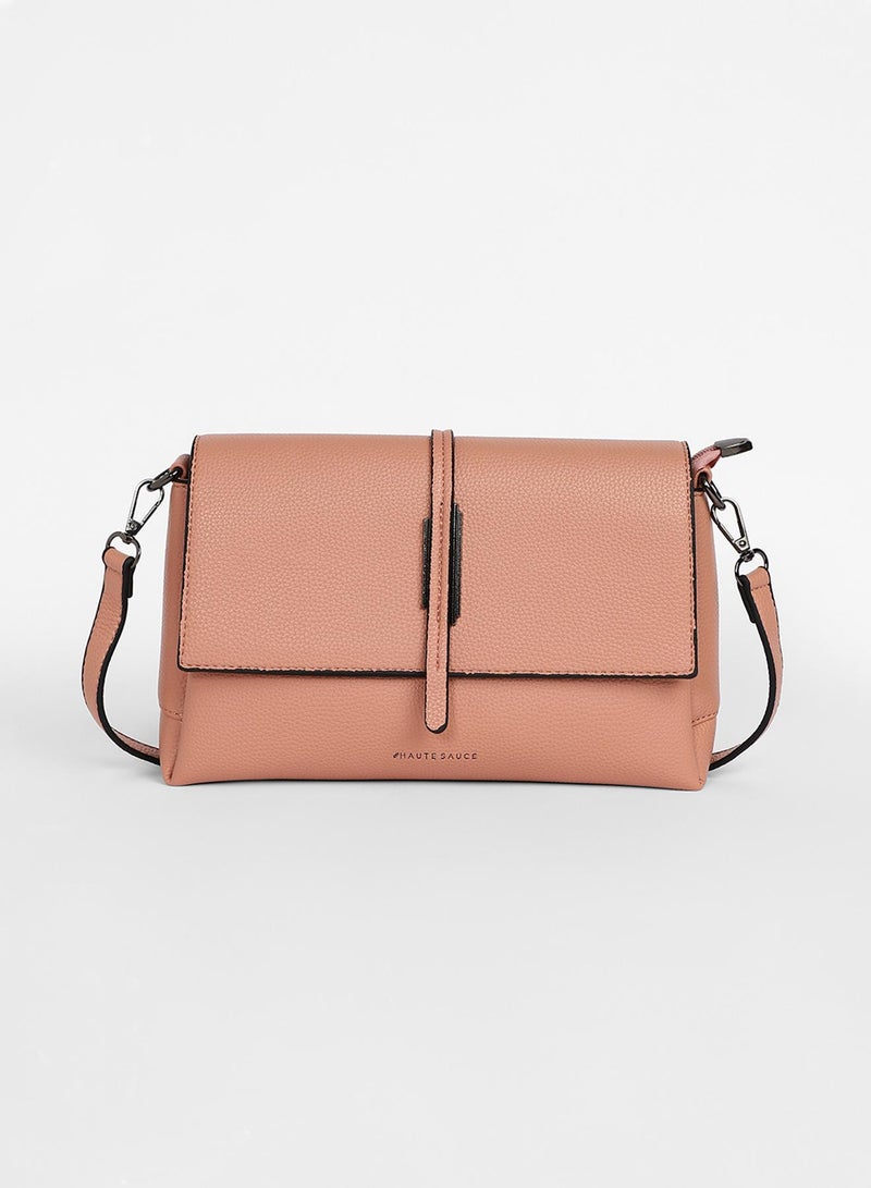 Haute Sauce Women's The Dash Shoulder Bag - Nude Pink - Image 4