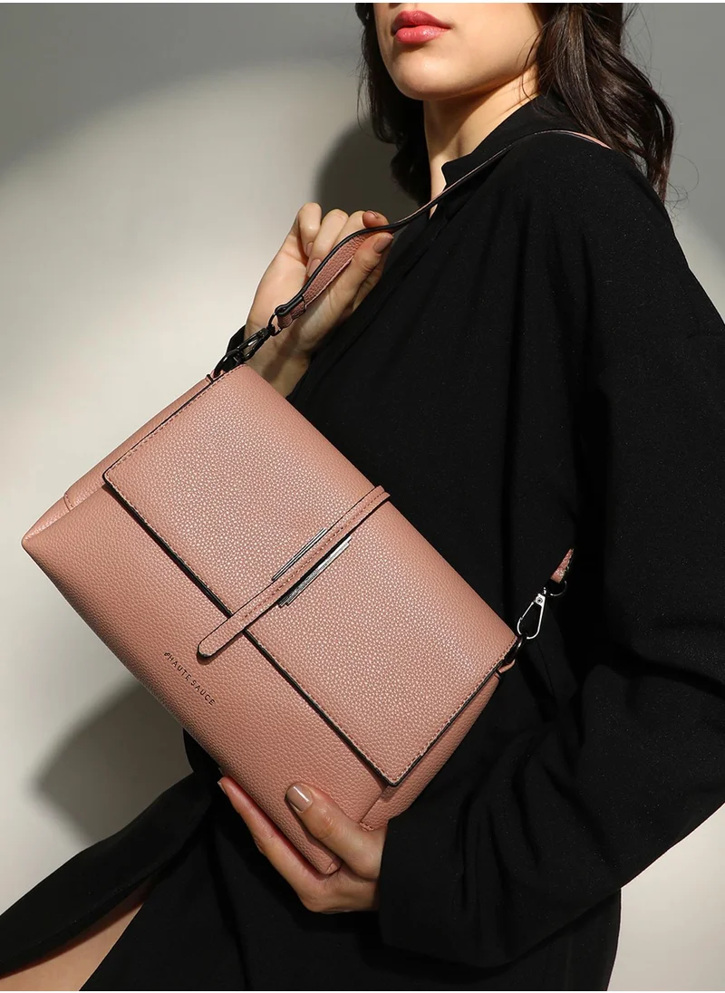 صوص هاوت Women's The Dash Shoulder Bag - Nude Pink