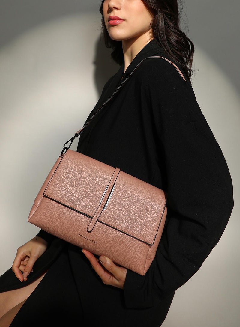 Haute Sauce Women's The Dash Shoulder Bag - Nude Pink - Image 2