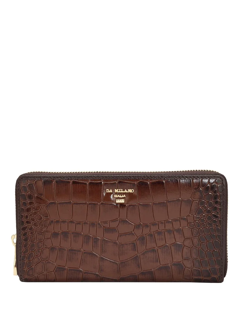 Genuine Leather Brown Ladies Wallet