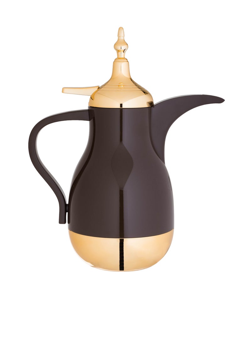 Thermos Dallah 700 Ml Brown Color With Gold  - Image 3