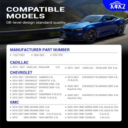 X4XZ 12677002 Fuel Injector Fuel Rail Crossover Tube for Some Chevrolet GMC or Cadillac Vehicles Replaces GDL704 904965 - Image 3