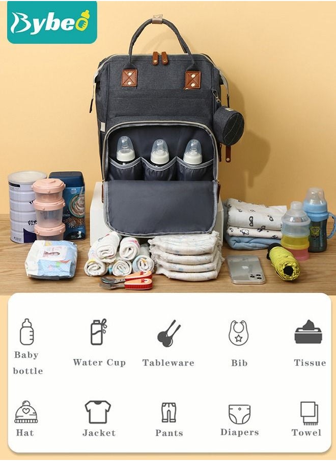 Bybeo - Diaper Bag Backpack, Multifunction Travel Back Pack Maternity Baby Changing Bags, Large Capacity, Waterproof and Stylish - Image 1