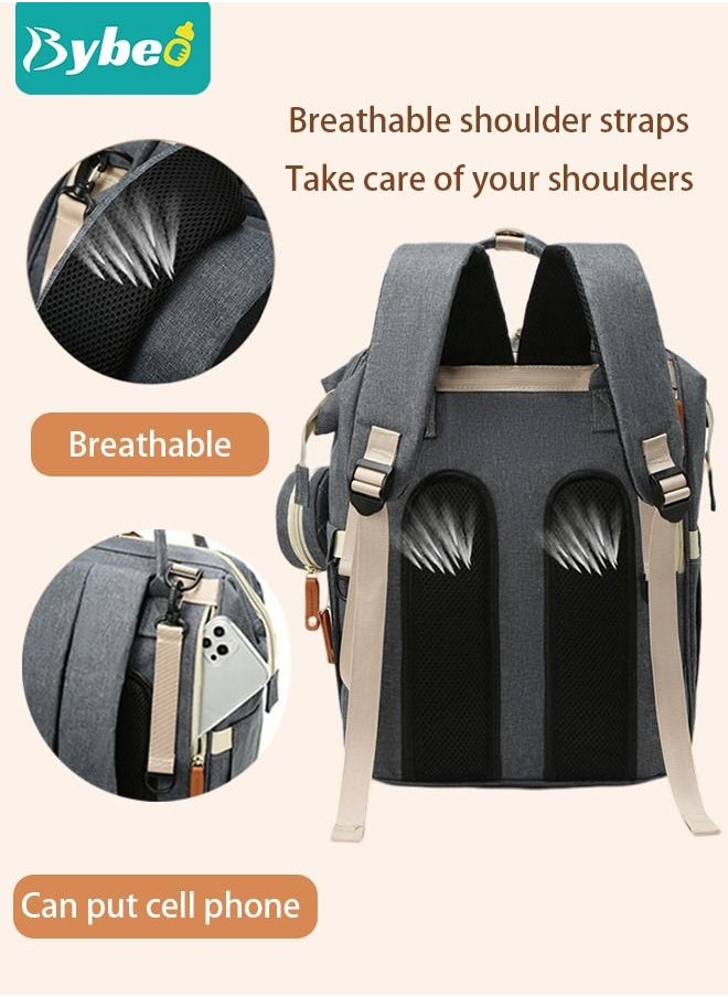 Bybeo - Diaper Bag Backpack, Multifunction Travel Back Pack Maternity Baby Changing Bags, Large Capacity, Waterproof and Stylish - Image 1
