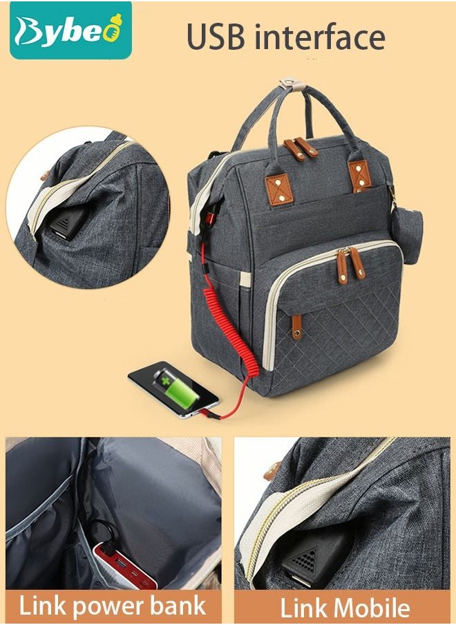 Bybeo - Diaper Bag Backpack, Multifunction Travel Back Pack Maternity Baby Changing Bags, Large Capacity, Waterproof and Stylish - Image 1