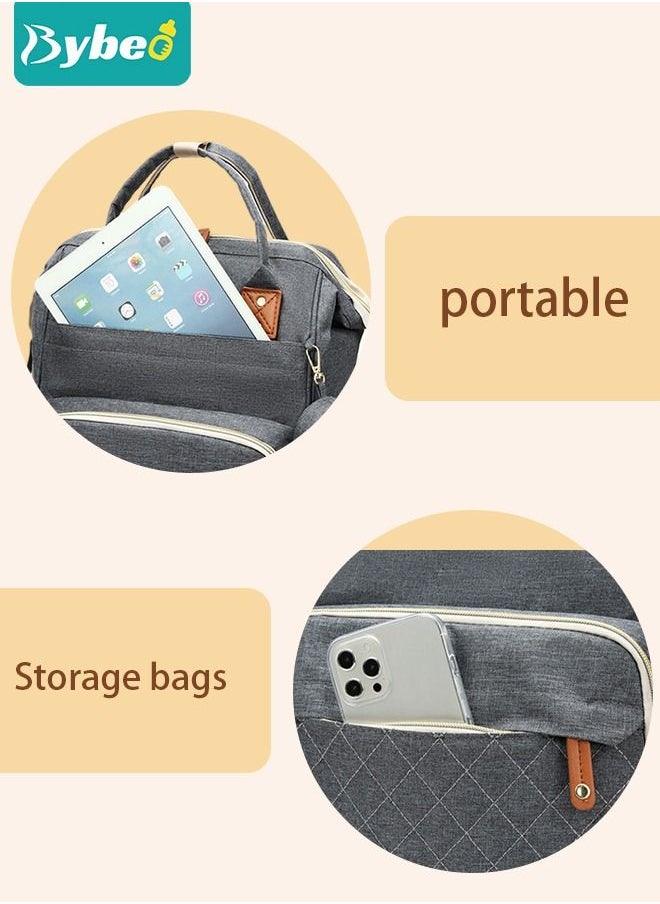 Bybeo - Diaper Bag Backpack, Multifunction Travel Back Pack Maternity Baby Changing Bags, Large Capacity, Waterproof and Stylish - Image 1