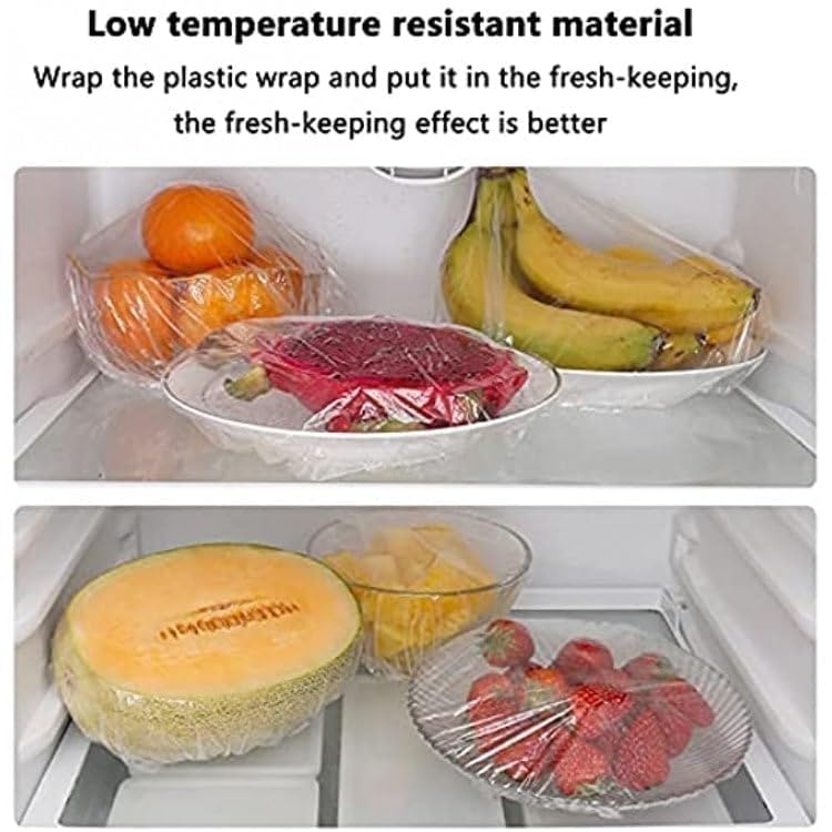 100 PCS Fresh Keeping Bags, Reusable Elastic Food Storage Covers For Fridge, Refrigerator, Stretch Adjustable Bowl Lids, Universal Kitchen Food Wrap Seal Bags for Cover Food. - Image 5