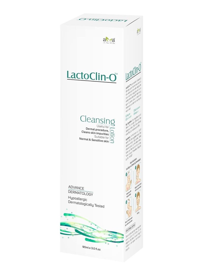 Vegetal LactoClin-O Cleansing Lotion, Hypoallergenic Face Wash for Normal & Sensitive Skin, 90 ml Pack of 2 - Image 3