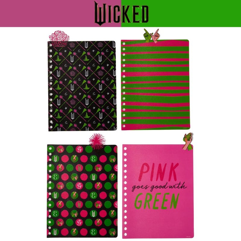 Innovative Designs Wicked Tab Journal Notebook, Spiral Bound, 96 Lined Pages, 8 x 7 inches, Glinda - Image 4
