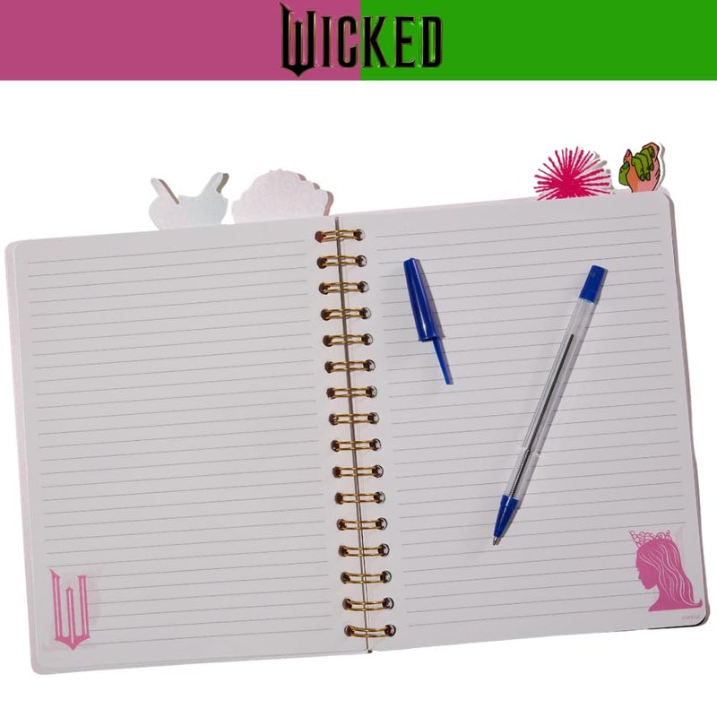 Innovative Designs Wicked Tab Journal Notebook, Spiral Bound, 96 Lined Pages, 8 x 7 inches, Glinda - Image 3