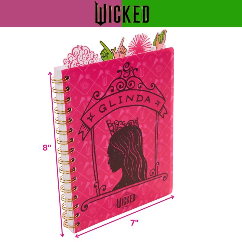 Innovative Designs Wicked Tab Journal Notebook, Spiral Bound, 96 Lined Pages, 8 x 7 inches, Glinda - Image 5