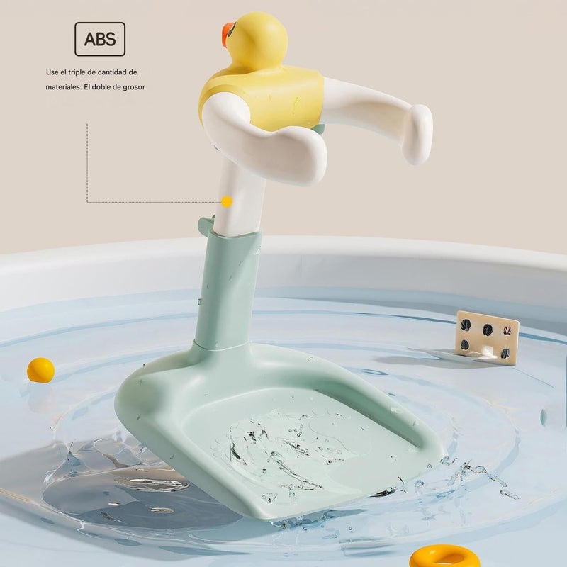 Light Green Baby Bath Stand Adjustable Height Non Slip Base for Children 6 24 Months - Image 3