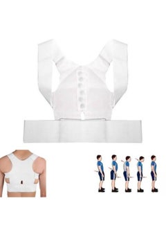 Magnetic Back Brace Posture Corrector Lumbar Support Belt Improves Posture Size: L