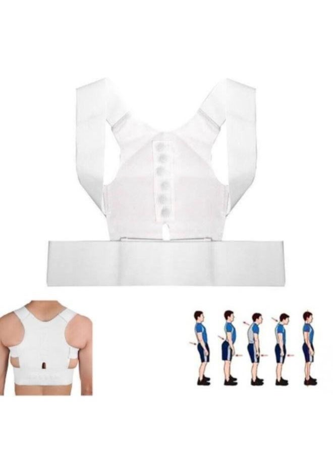 EasyLife - Magnetic Back Brace Posture Corrector Lumbar Support Belt Improves Posture Size: L - Image 1