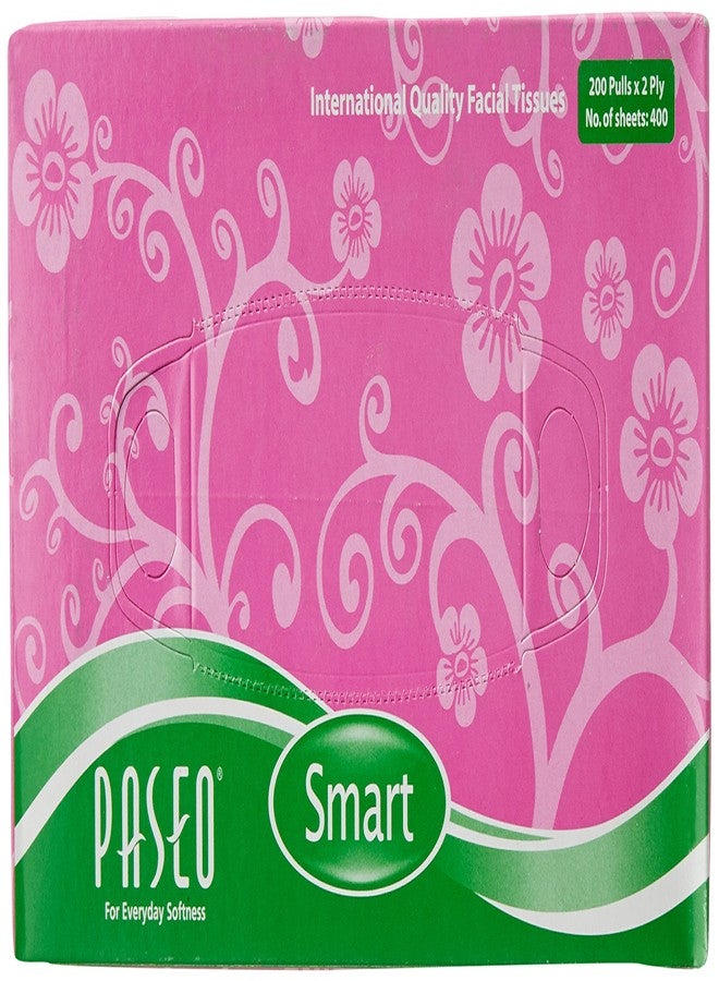 Paseo Tissues Facial Smart Box - 200 Pulls