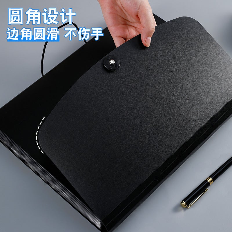 13-Grid Large-Capacity Organ Bag Multi-Layer A4 Office Folder Simple Classification Storage Bag Student Examination Paper Data Book - Image 3