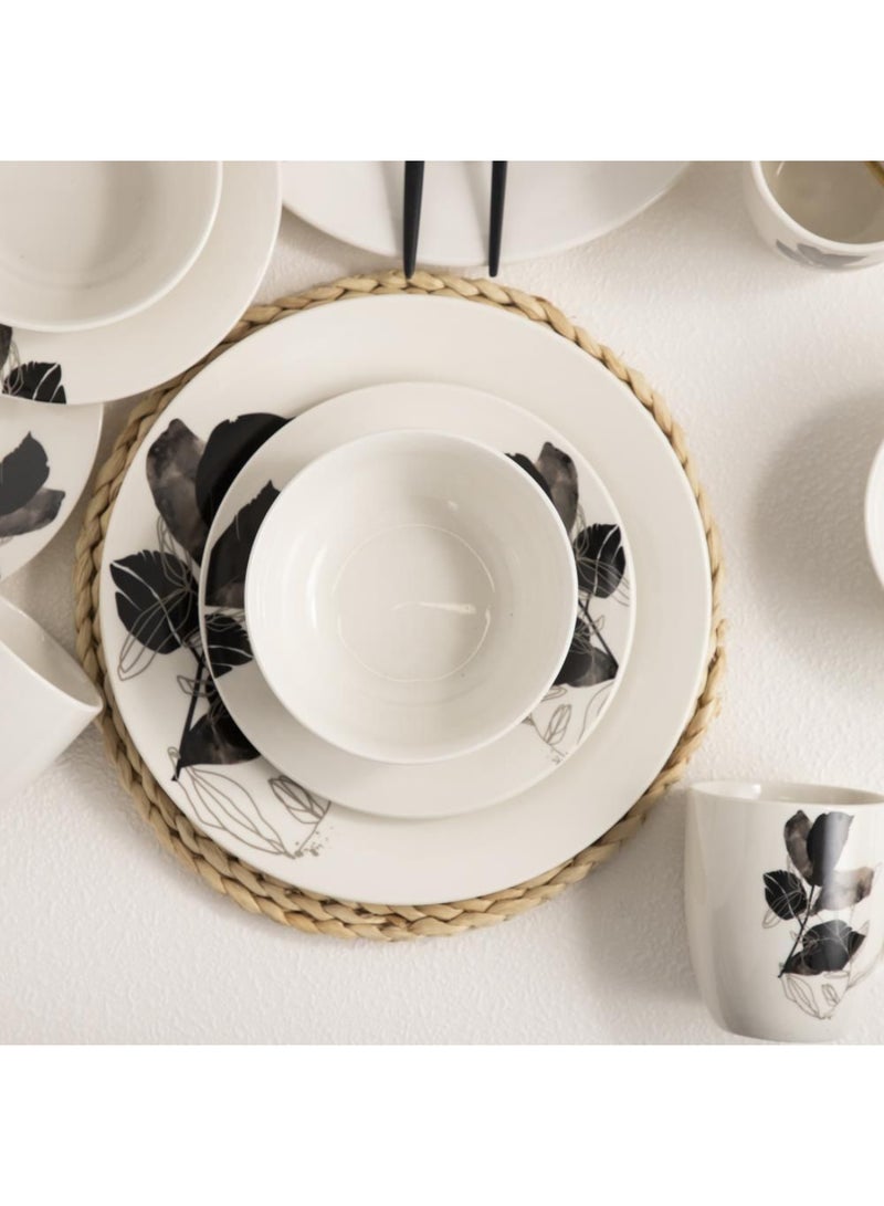 DANUBE HOME Radiance 16-Piece Porcelain Dinner Set – Elegant Durable Porcelain Dinnerware with Plates, Bowls & Mugs, Perfect for Family Meals, Formal Dining, Restaurants & Everyday Use - Serves 4 - Image 2