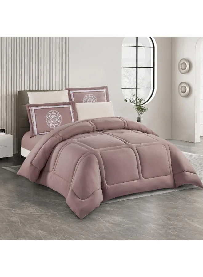 Unique Home Unique Home Sophia 6-Piece King Comforter Set - 260x240 cms