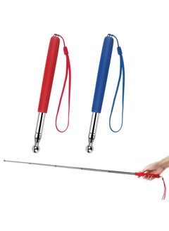 KASTWAVE 2 Pack Telescopic Teacher Pointer Stick with Hand Lanyard, Retractable Pointer Stick Teacher Pointer Stick, Whiteboard Pointer Extendable Stick for Classroom Office  - Image 1