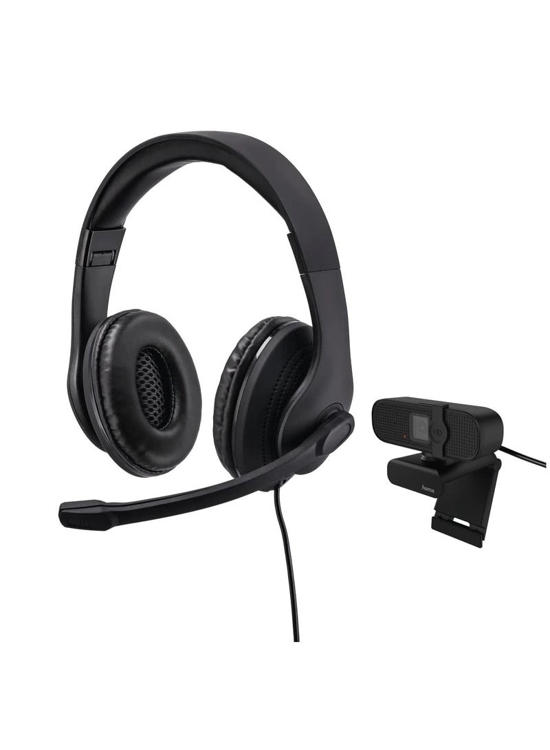 Hama 139999 HS-USB300 & C-400" PC Office Streaming Set, black - Image 2
