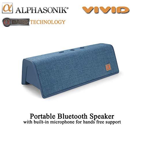 Alphasonik Vivid Home Wireless Bluetooth Portable Speaker with HD Sound and Bass, Built-in Mic, Micro USB, Auxilliary 3.5mm and Built in 2000mah Long Lasting Battery for iPhone, Samsung - Image 2