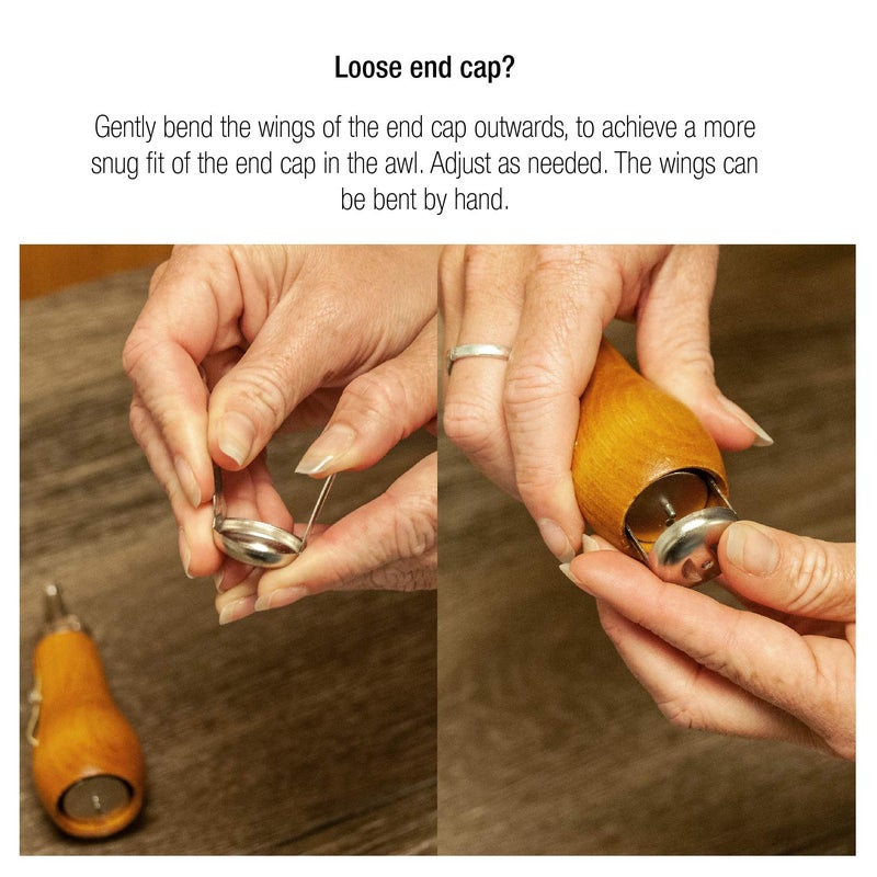 Speedy Stitcher Sewing Awl Kit with 180-yard Tube of Thread, Natural - Image 5