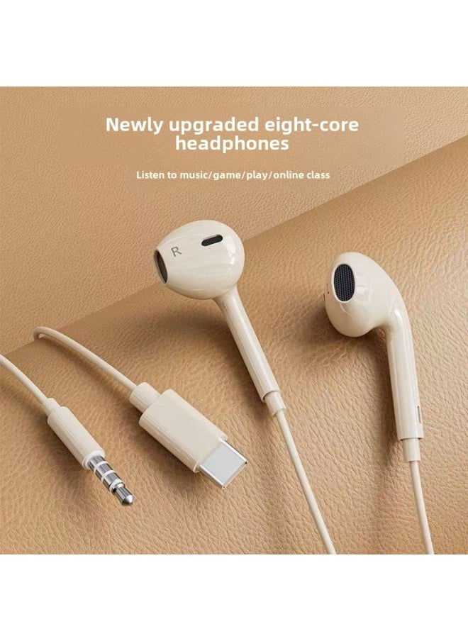 Generic Original Wired Headset Typec Interface With Mai Ksong In-Ear Headset Game E-Sports Free Shipping-Colour:Top Version  Three-year Warranty - 2 Packs  No Pain And No Noise When Worn For A Long Time  - Image 4