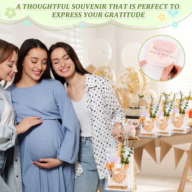 Lengba Baby Shower Prizes for Game Winnersï¼Œ6 Sets Bamboo Cheese Board Gift Setsï¼ˆ12.9 x 5.6 inï¼‰ - 61 PCS Party Favors with Thank You Card for Guests, Wedding Bridal Shower Gifts, Housewarming Party Favors. - Image 4