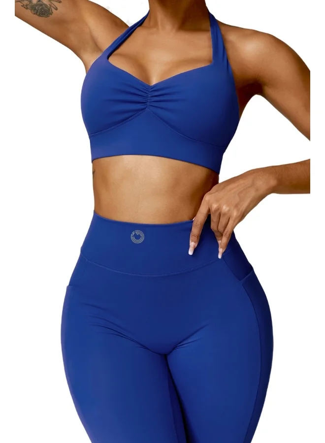 KAWN.YOGA Womens Open Back Sports Bra - Padded Low Impact Workout Yoga Bra with Removable Built in Bra