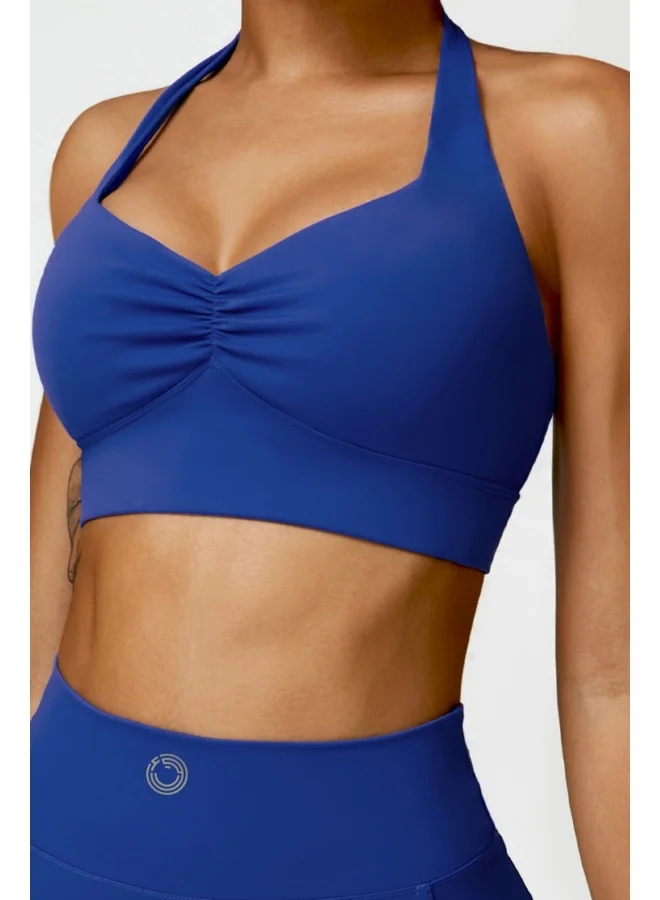 KAWN.YOGA Womens Open Back Sports Bra - Padded Low Impact Workout Yoga Bra with Removable Built in Bra