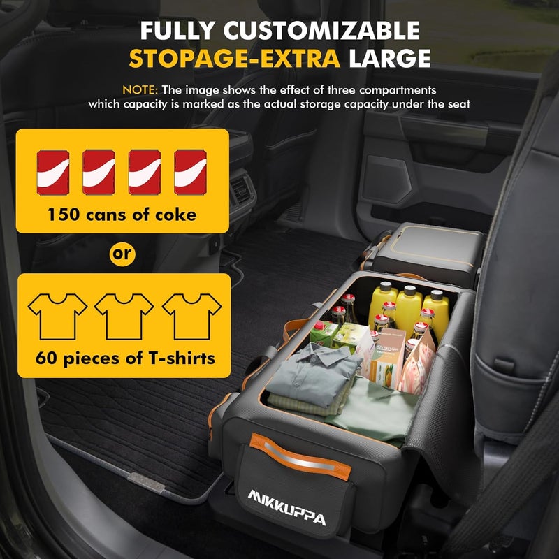 MIKKUPPA Under Seat Storage Bag for Trucks, SuperCrew & Crew Cab, Black - Image 3